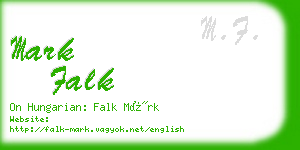 mark falk business card